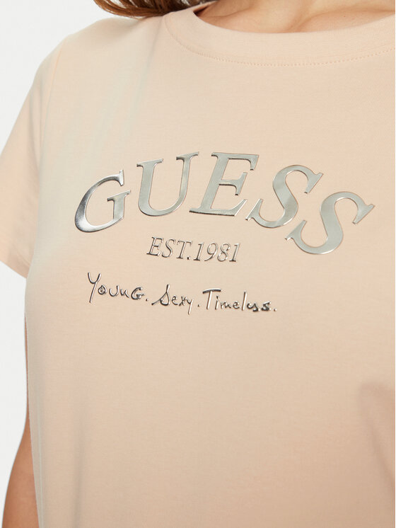 Guess Guess Футболка V5RI16 J1314 Бежевий Regular Fit