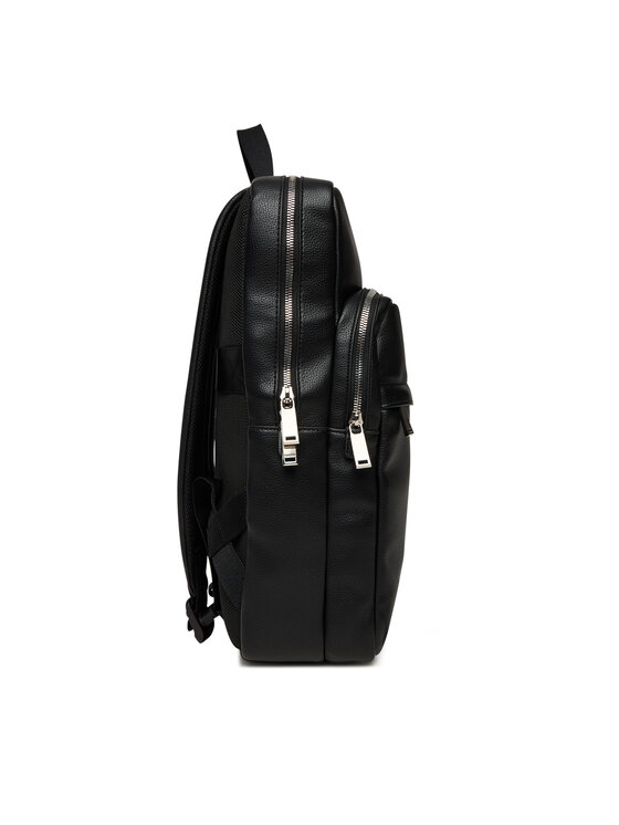 Calvin Klein Nahrbtnik Calvin Klein Raised Slim Square Backpack LV04D3156G Črna