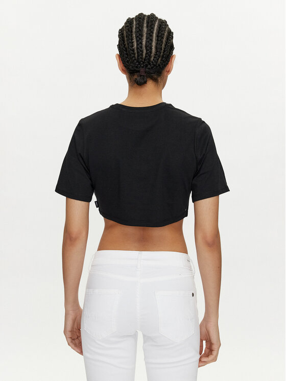 Vans Vans Majica Flying V Crew Crop Ii VN000GFF Črna Regular Fit