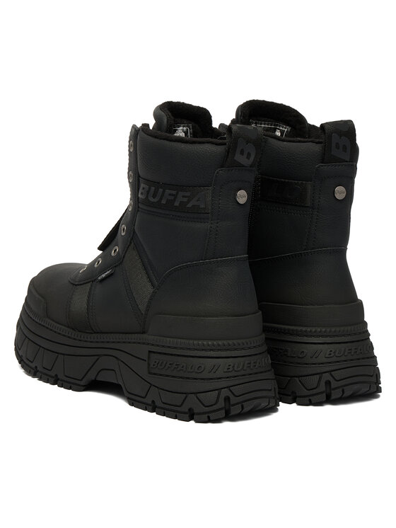 Buffalo Черевики Buffalo Fusion Front Zip 1270130 Чорний