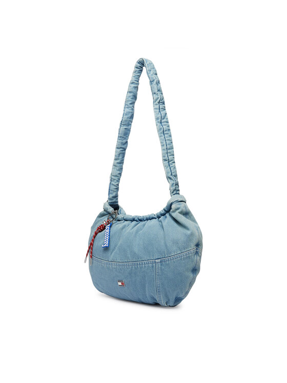 Tommy Hilfiger Borsetta Tommy Hilfiger Tjw Icon Charms Denim Hobo AW0AW19259 Blu