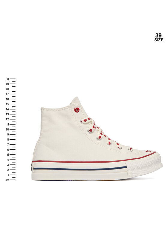 Converse Кеди Converse Chuck Taylor All Star Lift Platform Hearts A19062C Écru