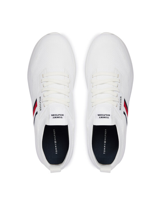 Tommy Hilfiger Superge Tommy Hilfiger Lightweight Knitted Runner FM0FM05756 Bela