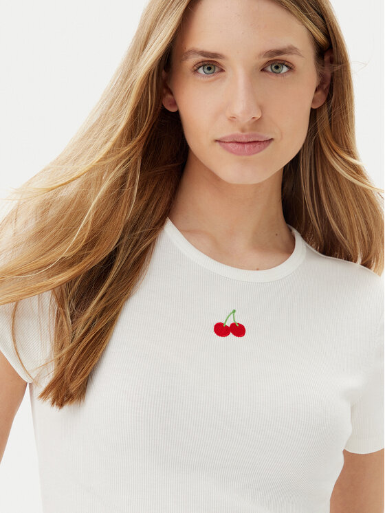 ONLY ONLY Футболка Daniella 15350554 Білий Slim Fit