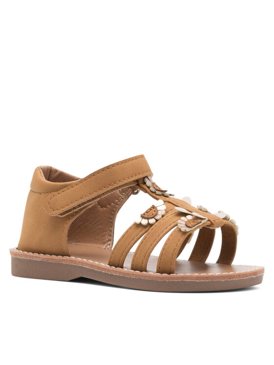Nelli Blu Sandály Nelli Blu CM220804-6 Hnědá