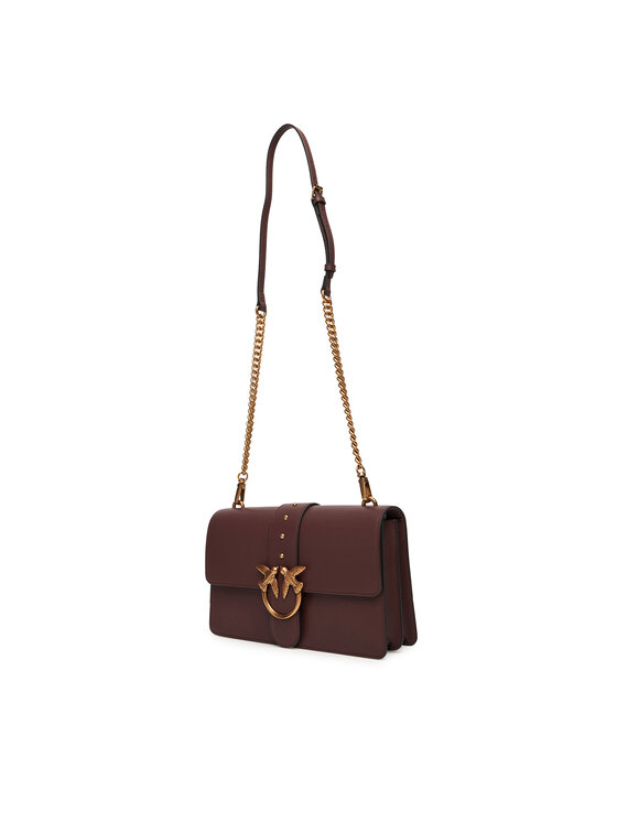 PINKO Kabelka PINKO Love One Classic ST.CL Al 25-26 PLTT 105857 A0F1 Bordová
