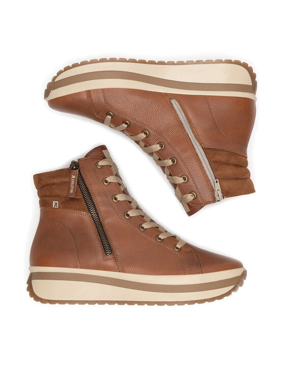 Rieker Revolution Lifestyle Šnurovacia obuv Rieker Revolution Lifestyle W0962-24 Hnedá