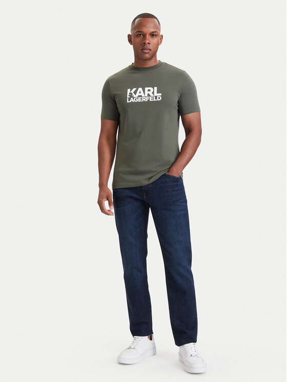 KARL LAGERFELD KARL LAGERFELD Camiseta 755780 564235 Verde Regular Fit