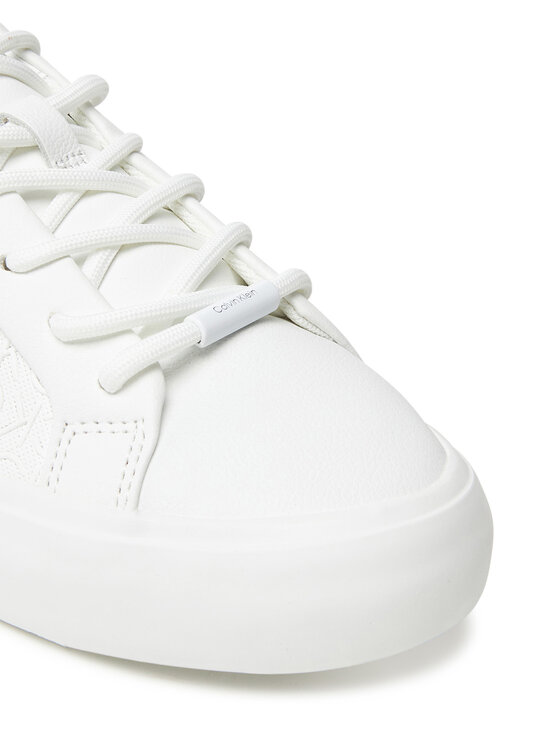 Calvin Klein Sneakersy Calvin Klein Vulc Lace Up Mono Pu HW0HW02573 Biela