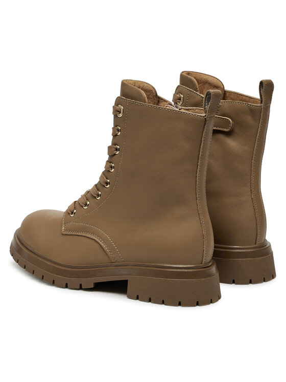 Tommy Hilfiger Outdoorová obuv Tommy Hilfiger Lace-Up Bootie T3A5-33568-0092 S Hnedá