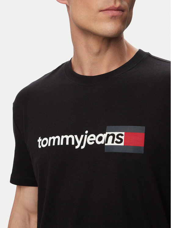 Tommy Jeans Tommy Jeans Camiseta Entry Dna DM0DM23406 Negro Regular Fit