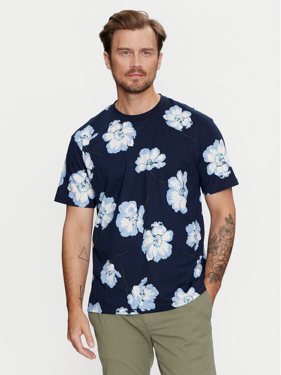Gap Gap Marškinėliai 796255-29 Tamsiai mėlyna Regular Fit