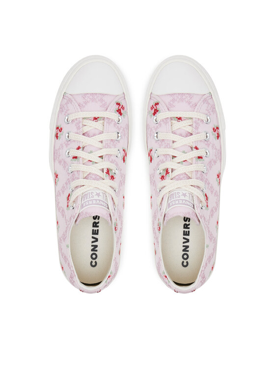 Converse Кеди Converse Chuck Taylor All Star Lift Platform Rose Cross Stitch A13660C Рожевий