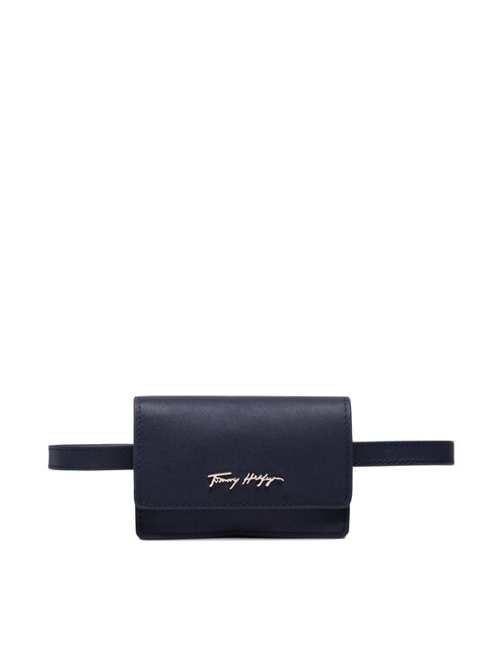 Tommy Hilfiger Torbica oko struka﻿ Tommy Hilfiger Signature Belt Bag AW0AW11691 Tamnoplava