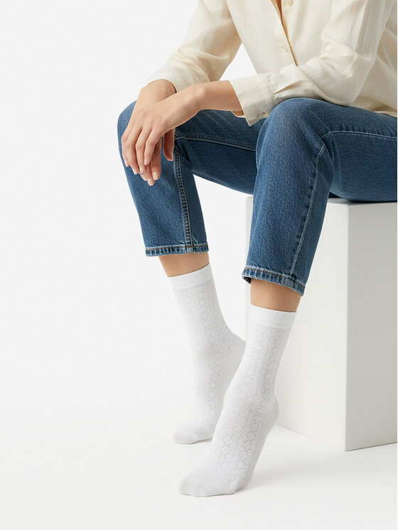 Nine West Calzini lunghi Nine West CEO_BR_NW_25077_W_AW25 (3 PACK) Bianco