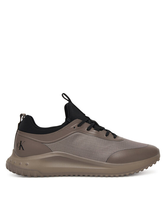 Calvin Klein Sneakers Calvin Klein Eva Runner Laceup Sock Mat Mix YM0YM01443 Marrone