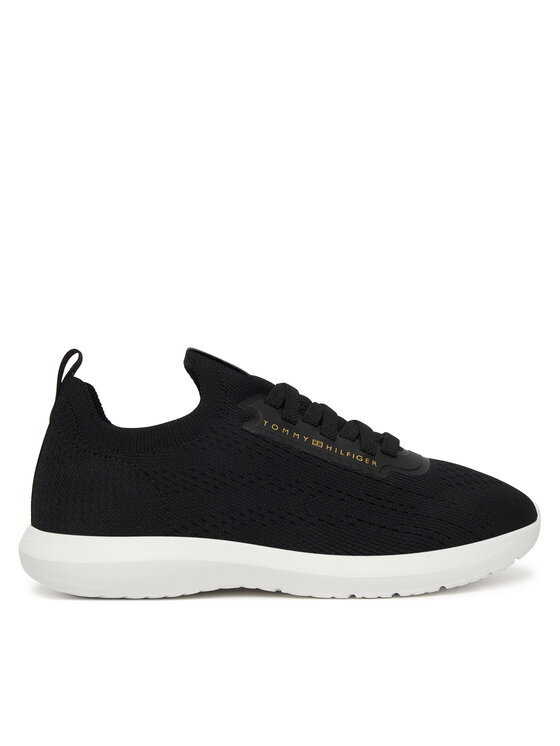 Tommy Hilfiger Sneakersy Tommy Hilfiger Th Knit Extralight Runner FW0FW09112 Černá