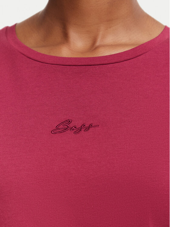 BOSS BOSS Camiseta C_Elove 50554696 Rojo oscuro Slim Fit