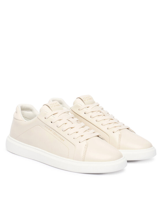 Tommy Hilfiger Tenisice Tommy Hilfiger Icon Court Light Weight Shinny FW0FW08949 Écru
