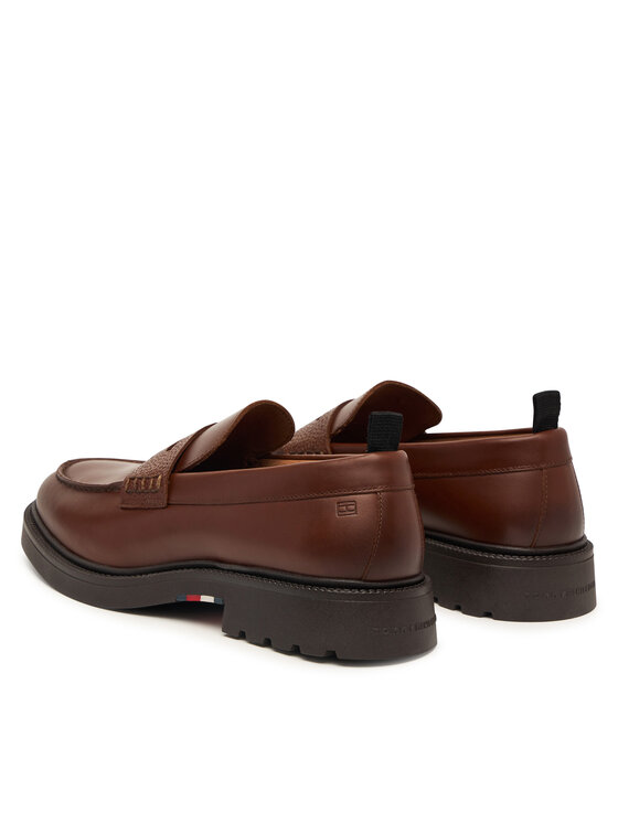 Tommy Hilfiger лоуфъри с дебела подметка Tommy Hilfiger Corporate Casual FM0FM05968 Кафяв