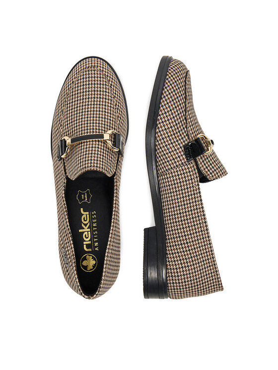 Rieker Loafersy Rieker 46264-60 Brązowy