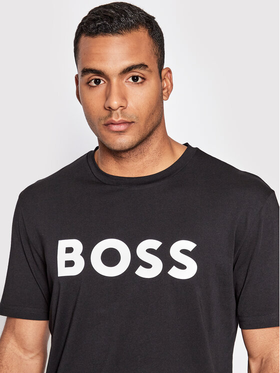 BOSS Boss Футболка Thinking 1 50481923 Чорний Regular Fit