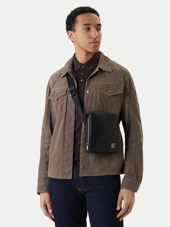 Calvin Klein Geantă crossover Calvin Klein Emblem Hw Reporter LV04D3293G Negru