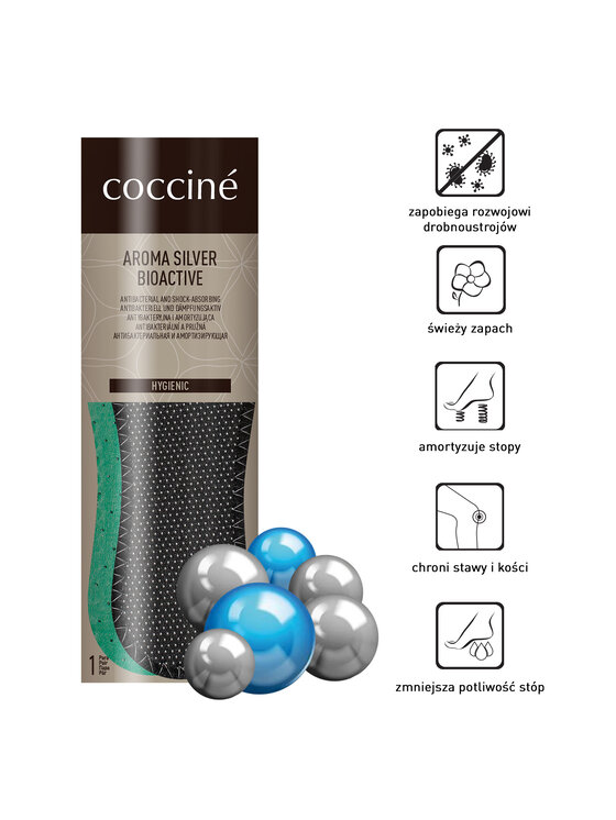 Coccine Vložky Coccine Aroma-Silver Bioactive Čierna