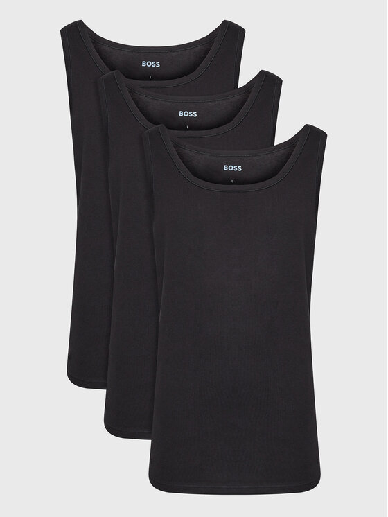 BOSS BOSS Комплект майок без рукавів 50475278 Чорний Regular Fit