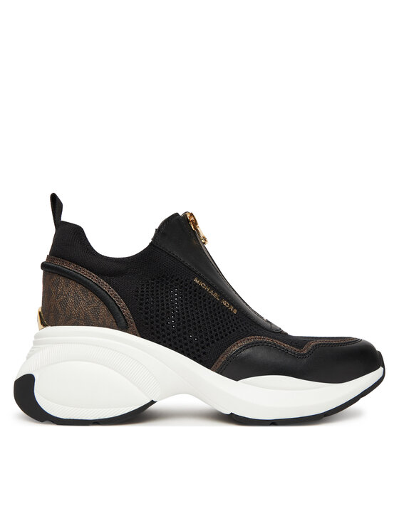 MICHAEL Michael Kors Снікерcи MICHAEL Michael Kors Zuma Mixed-Media Trainer 43F5ZUFP1L Чорний