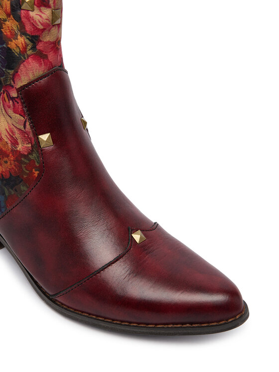 Laura Vita Kavbojski škornji Laura Vita Hicnio 20 Bordo rdeča