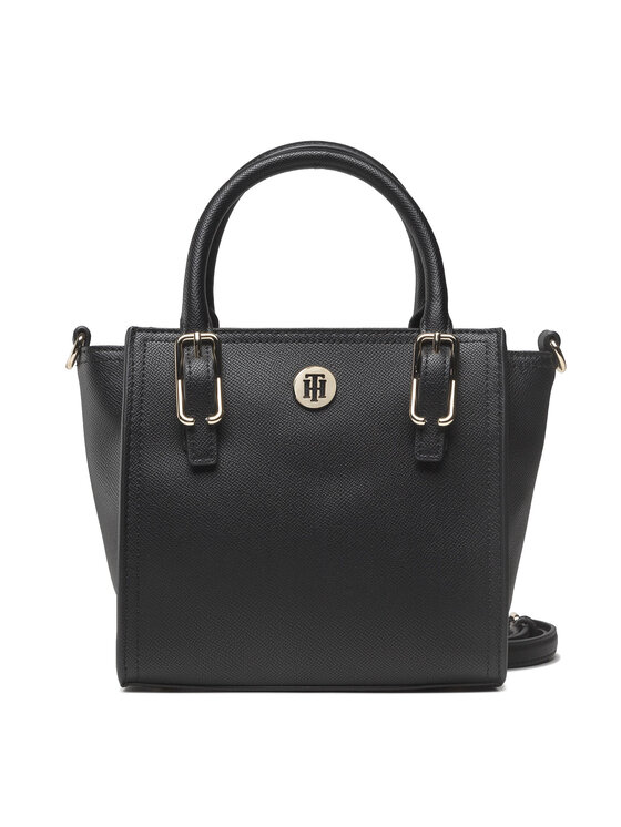 Tommy Hilfiger Kabelka Tommy Hilfiger Honey Small Tote AW0AW10449 Čierna