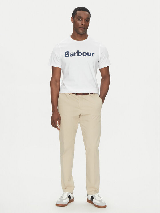 Barbour Barbour Футболка Logo MTS0531WH51 Білий Tailored Fit