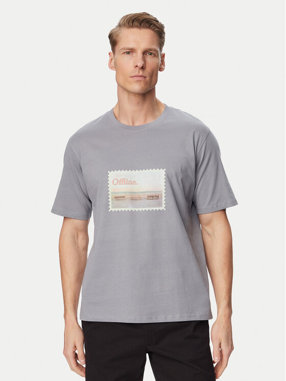Jack & Jones Jack & Jones Camiseta Montauk Photo 12290890 Azul Regular Fit