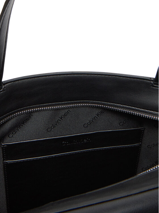 Calvin Klein Borsetta Calvin Klein Ck Re-Lock Medium Shopper LV04F3223G Nero