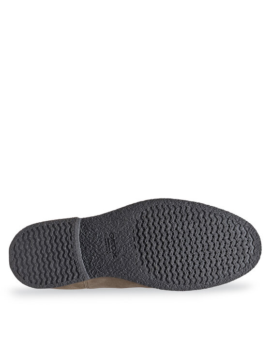 Geox Kotníková obuv s elastickým prvkem Geox Uomo Claudio U2658A 00022 C1018 Šedá