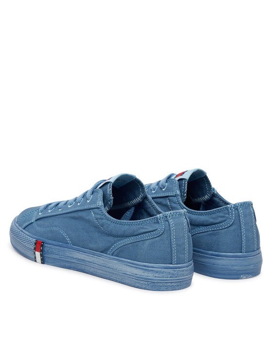 Tommy Jeans Tenisice Tommy Jeans Archive Vulc Y2K Washed Canvas EN0EN02957 Plava