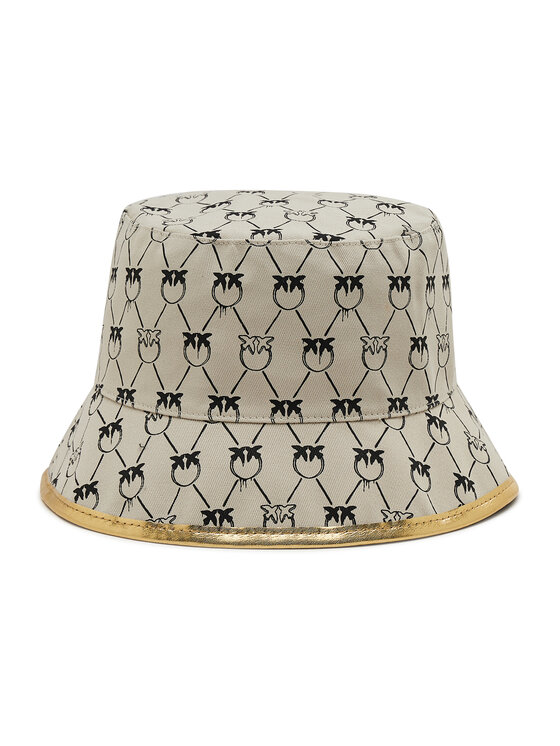 PINKO Platmale Pinko Bucket Brindisi Cappello PE 22 BLK01 1G205T Y87K Pelēks