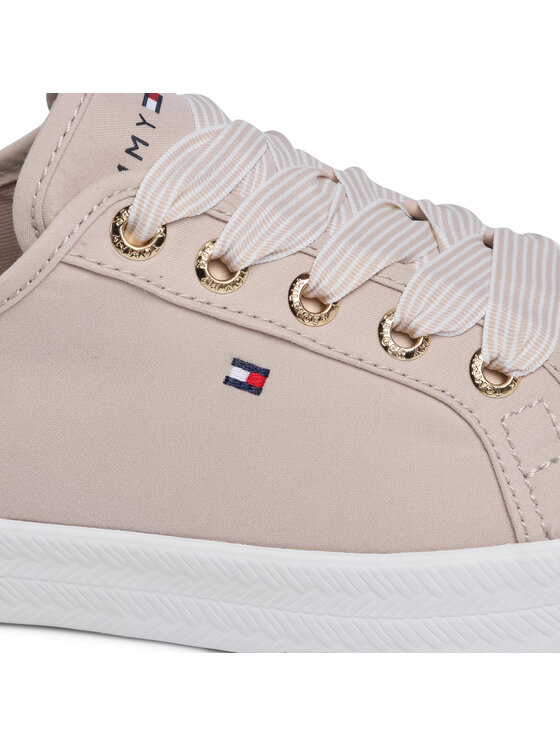 Tommy Hilfiger Teniszcipő Tommy Hilfiger Essential Nautical Sneaker FW0FW04848 Bézs