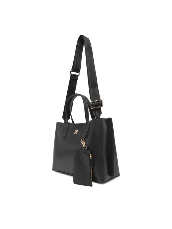 Tommy Hilfiger Bolso Tommy Hilfiger Th Distinct Mini Tote AW0AW17192 Negro