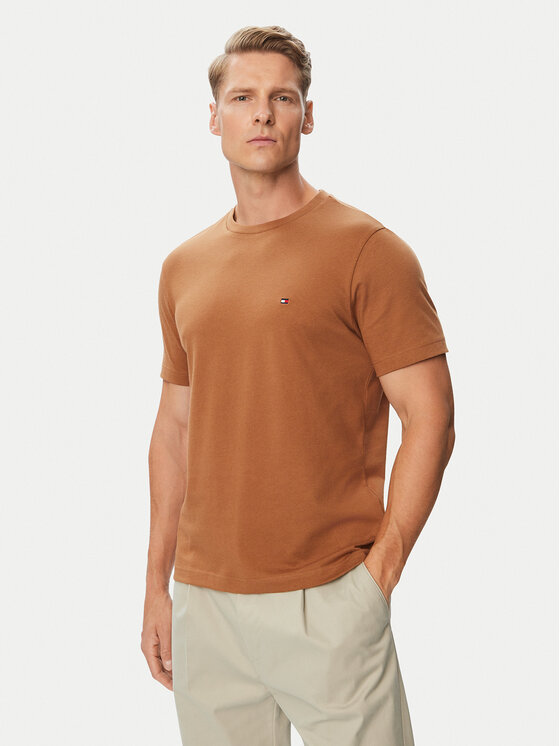 Tommy Hilfiger Tommy Hilfiger Camiseta Ess Seasonal MW0MW39995 Marrón Regular Fit