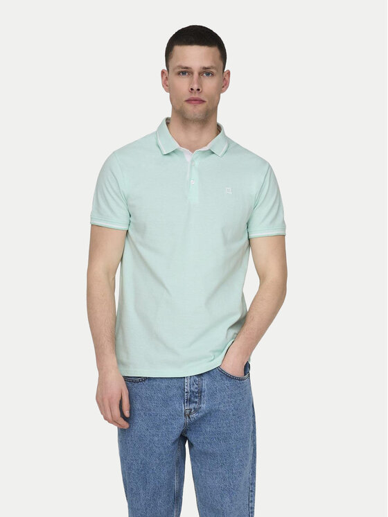 Only & Sons Only & Sons Polo Fletcher 22024827 Verde Regular Fit