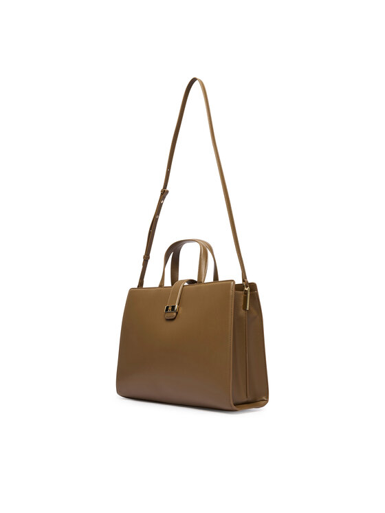Tommy Hilfiger Táska Tommy Hilfiger Th Heritage Satchel AW0AW18287 Barna