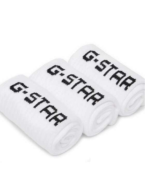 G-Star Raw Īsās zeķes G-Star Raw AS_G_STAR_001W_SS25 (3-PACK) Balts