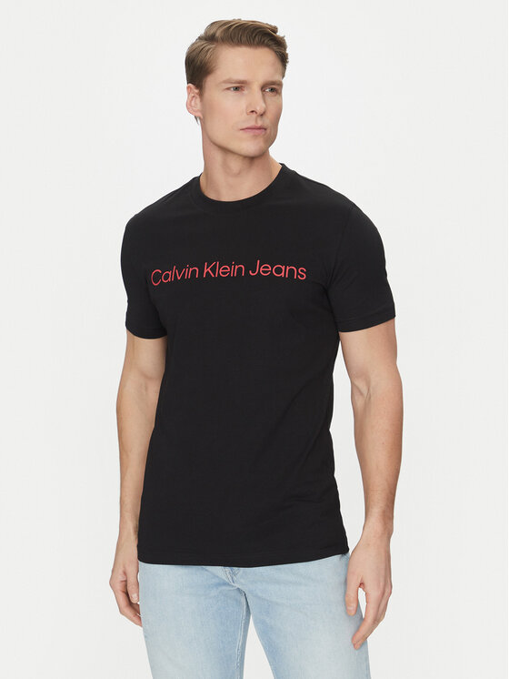 Calvin Klein Jeans Calvin Klein Jeans Marškinėliai J30J322552 Juoda Slim Fit