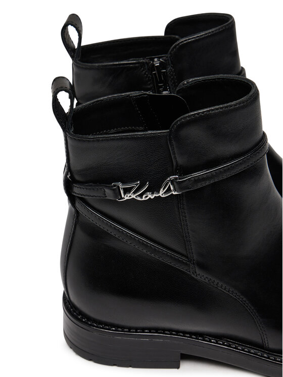KARL LAGERFELD Īsie zābaki KARL LAGERFELD KL41444 Melns