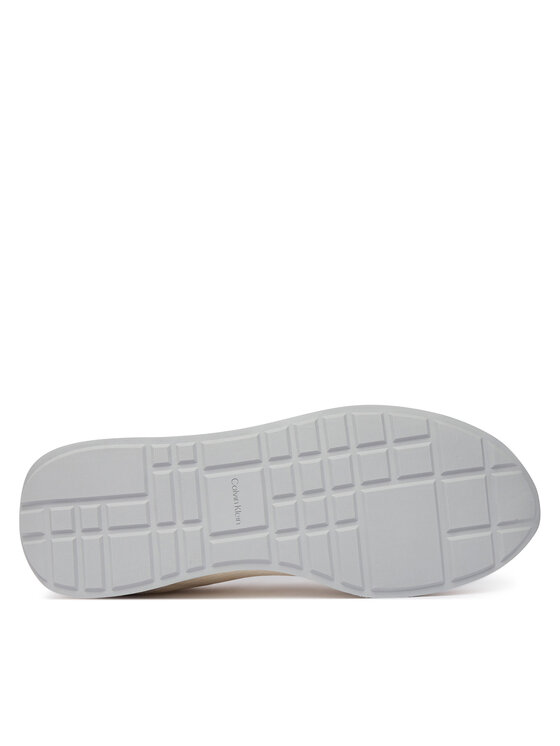 Calvin Klein Sneakers Calvin Klein Retro Runner Ripstop Aop Ny HM0HM02140 Écru