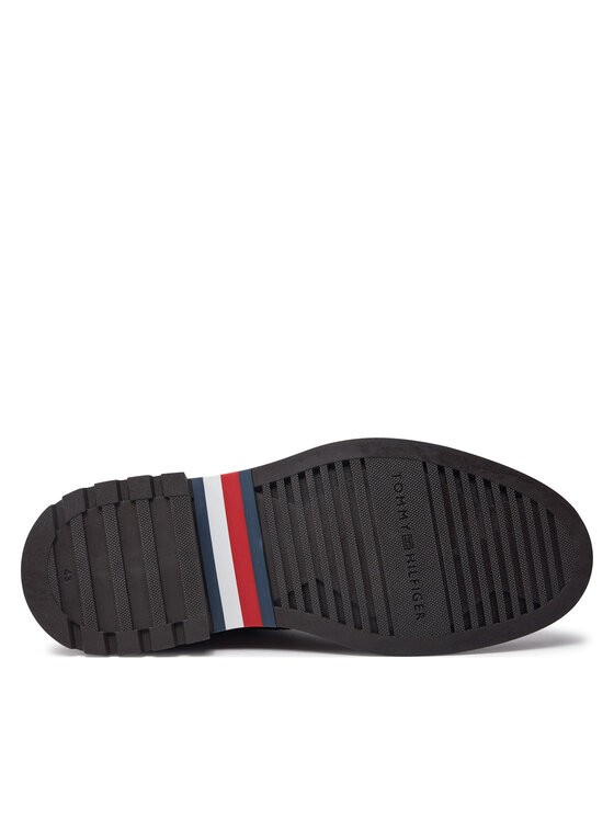 Tommy Hilfiger Členková obuv s elastickým prvkom Tommy Hilfiger Comfort Lwt Lth Chelsea FM0FM05184 Hnedá