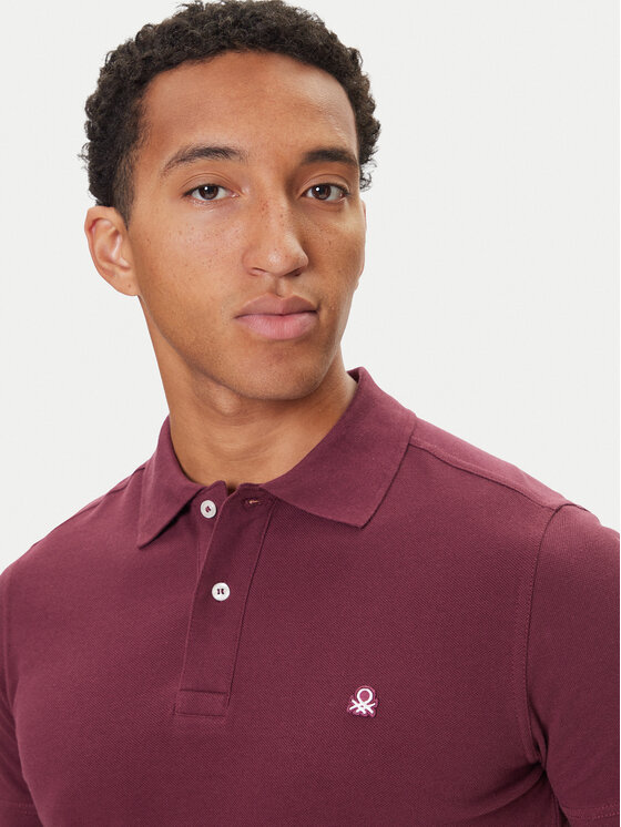 United Colors Of Benetton United Colors Of Benetton Polo majica 3089J3179 Vijolična Regular Fit