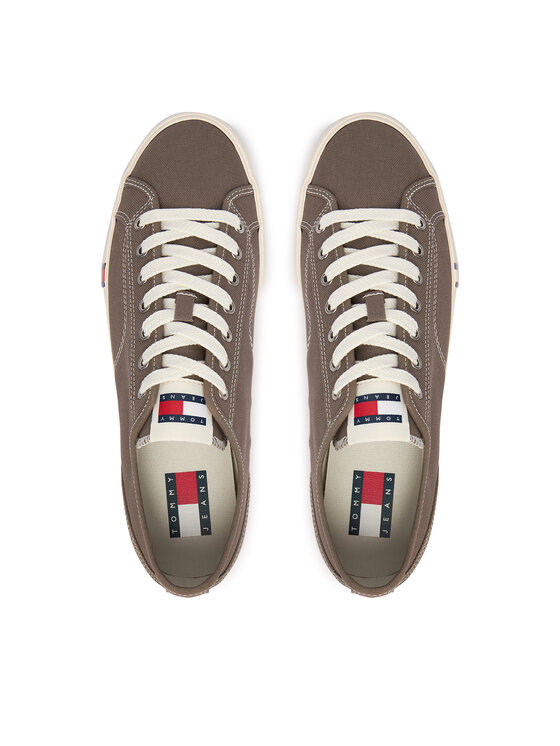 Tommy Jeans Zapatillas de tenis Tommy Jeans Archive Vulc Y2K EM0EM01674 Marrón